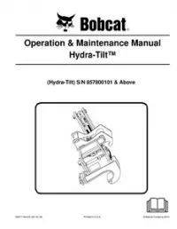 Bobcat Hydra-Tilt Operation & Maintenance Manual preview