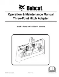 Bobcat Three-Point Hitch Adapter Operation & Maintenance Manual preview