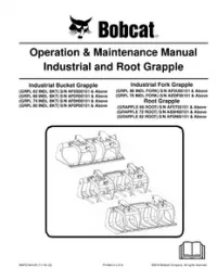 Bobcat Industrial and Root Grapple Operation & Maintenance Manual preview