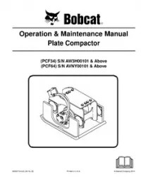 Bobcat Plate Operation & Maintenance Manual (PCF34) (PCF64) preview