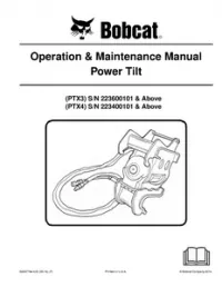 Bobcat Power Tilt Operation & Maintenance Manual preview