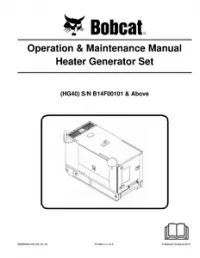 Bobcat Heater Generator Set Operation & Maintenance Manual preview