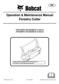 Bobcat Forestry Cutter Operation & Maintenance Manual preview