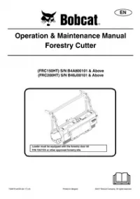 Bobcat Forestry Cutter Operation & Maintenance Manual (FRC150HT) (FRC200HT) preview