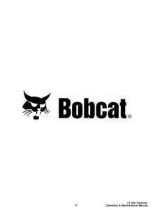 Bobcat LT304 service manual