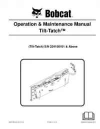Bobcat Tilt-Tatch™ Operation & Maintenance Manual preview