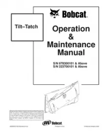 Bobcat Tilt–Tatch Operation & Maintenance Manual preview