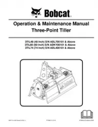 Bobcat Three-Point Tiller Operation & Maintenance Manual (60 Inch) (48 Inch) (74 Inch) preview