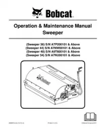 Bobcat Sweeper Operation & Maintenance Manual preview