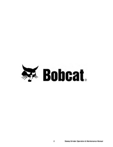 Bobcat SG30 manual pdf