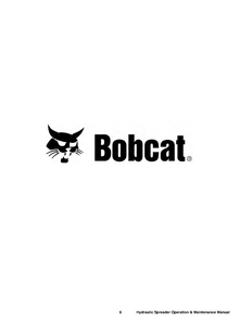 Bobcat HS8 manual