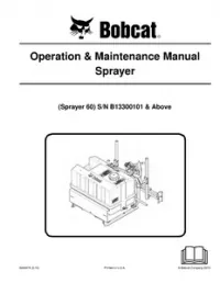 Bobcat Sprayer  60 Operation & Maintenance Manual preview