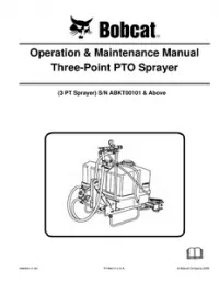 Bobcat Three-Point PTO Sprayer Operation & Maintenance Manual preview