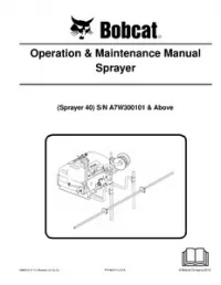 Bobcat Sprayer 40 Operation & Maintenance Manual preview