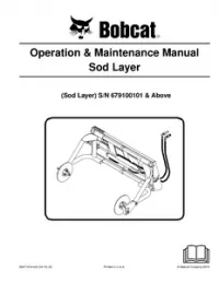 Bobcat Sod Layer Operation & Maintenance Manual preview