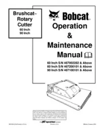 Bobcat Brushcat™ Rotary Cutter 60 Inch 90 Inch Operation & Maintenance Manual preview