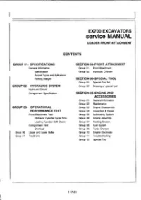 Hitachi EX700 Hydraulic Excavator Service Manual KM11700 English preview