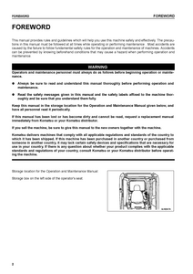 KOMATSU PC240LC manual