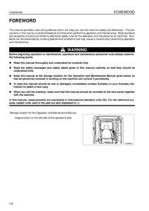 KOMATSU PC600LC manual