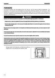 KOMATSU PC1250SP manual