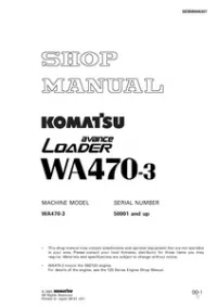Komatsu WA470-1 Wheel Loader Service Repair Manual (S/N: 50001 and up) preview