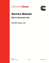 Cummins Onan MDKBH Service Manual preview