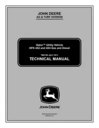 John Deere Gator Utility Vehicle HPX 4x2 & 4x4 Gas & Diesel TM2195 Technical Manual- tm2195 preview