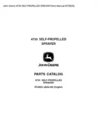 John Deere 4730 SELF-PROPELLED SPRAYER Parts Manual - PC9820 preview
