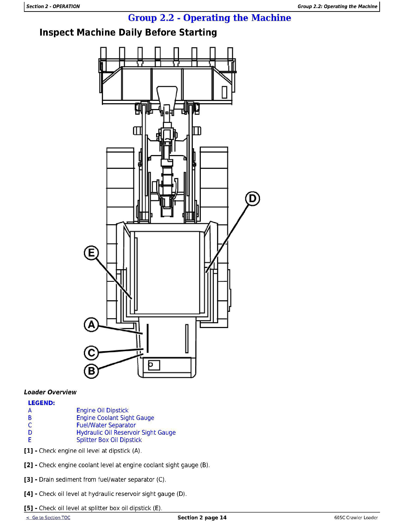 John Deere 605C manual pdf