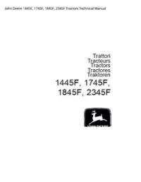 John Deere 1445F  1745F  1845F  2345F Tractors Technical Manual preview