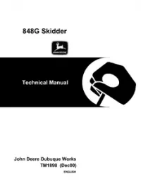 John Deere 848G Skidder Service Manual - TM1898 preview
