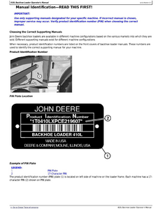 John Deere 1T0410LX**D273920- service manual