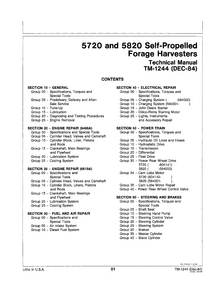 John Deere 5720 Forage Harvester manual