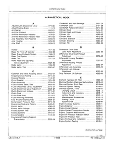 John Deere 480C Forklift manual