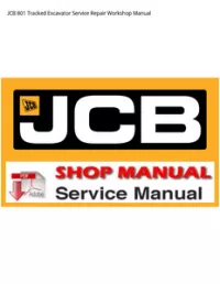 JCB 801 Tracked Excavator Service Repair Workshop Manual preview