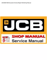 JCB 8080 Midi Excavator Service Repair Workshop Manual preview