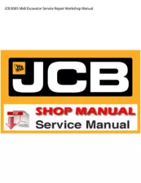 JCB 8085 Midi Excavator Service Repair Workshop Manual preview