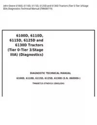John Deere 6100D  6110D  6115D  6125D and 6130D Tractors (Tier 0-Tier 3/Stage IIIA) Diagnostics Technical Manual - TM608719 preview