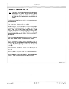 John Deere 9940 Cotton Picker service manual