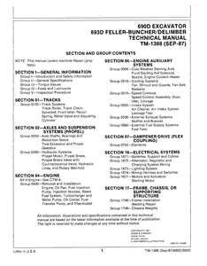 John Deere 693D Feller-Buncher manual