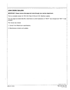 John Deere 610C manual