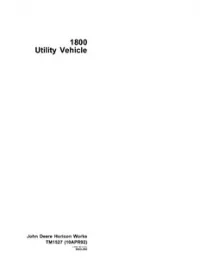 John Deere 1800 Utility Vehicle - TM1527 preview
