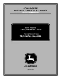 John Deere LTR155 LTR166 LTR180 Service Repair Manual - ITM1768 preview