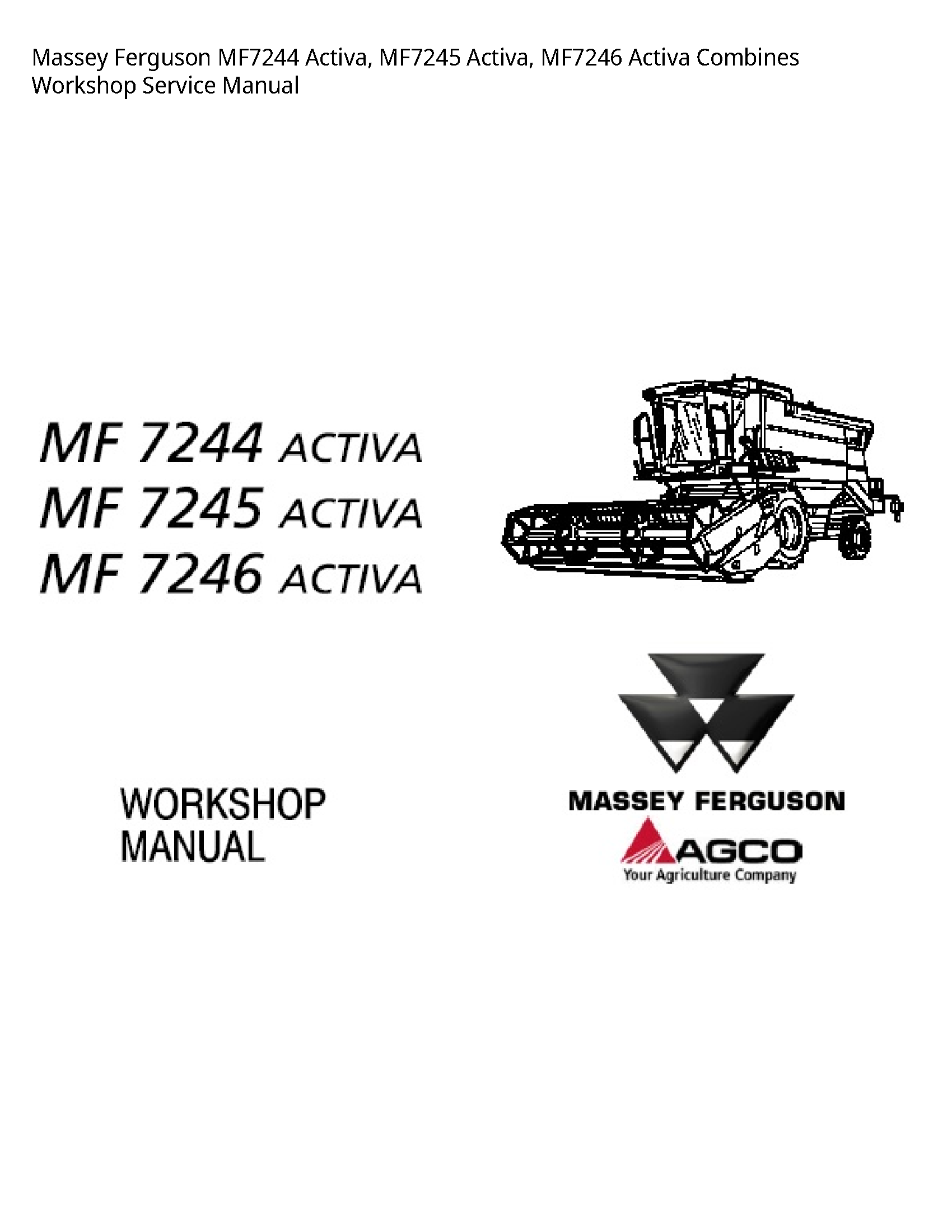 Massey Ferguson MF7244 Activa manual