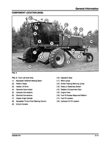 Massey Ferguson 9635 Windrower Tractors Service manual