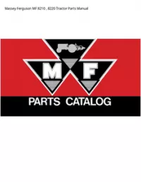 Massey Ferguson MF 8210   8220 Tractor Parts Manual preview