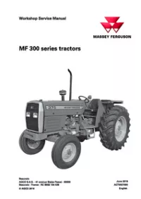 Massey Ferguson 345В   350   355   360   375   385 Tractor Workshop Service Manual preview