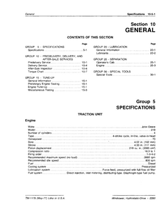 John Deere 2280 Windrower manual pdf