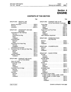 John Deere 300 Series OEM Engines manual