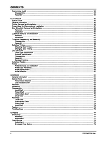 Massey Ferguson 1308 Disc Mower Series) Service manual